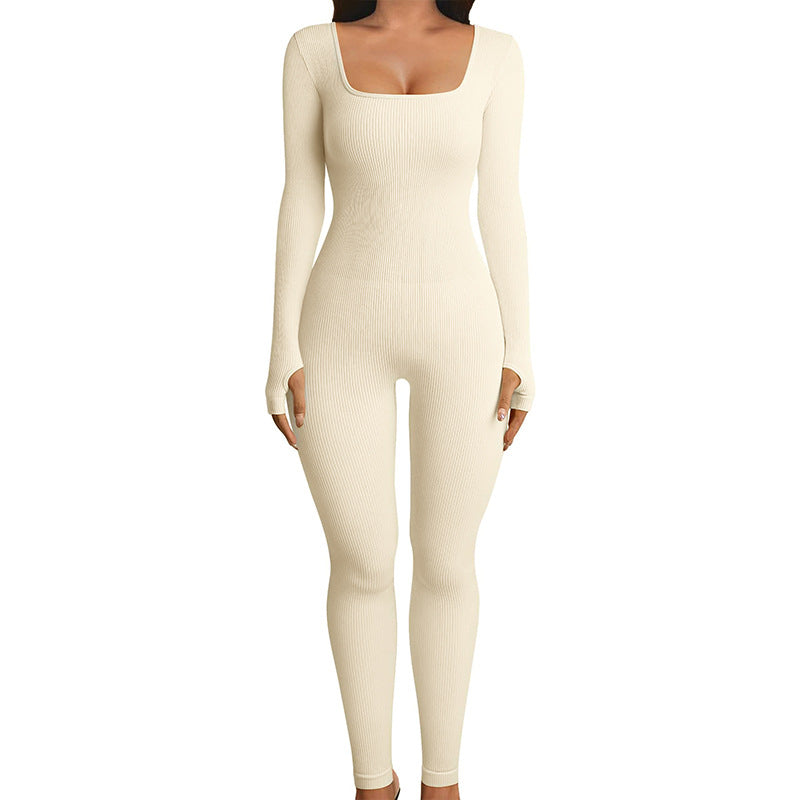 Seamless Jumpsuit Long Sleeve Bodysuits