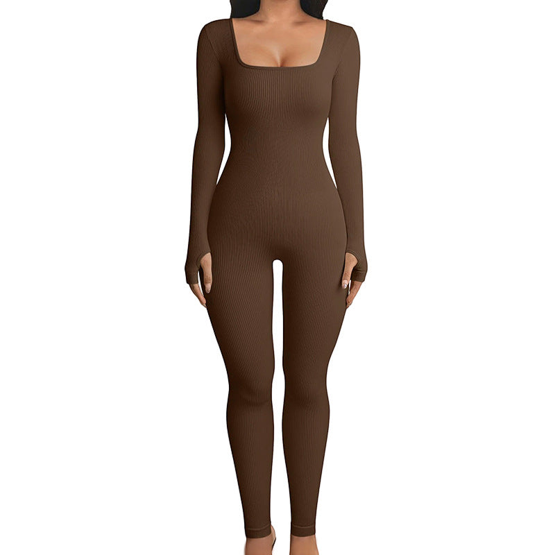 Seamless Jumpsuit Long Sleeve Bodysuits